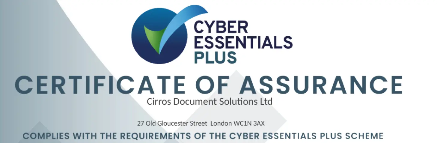We’re excited to announce that Cirros has once again renewed our Cyber Essentials Plus certification!